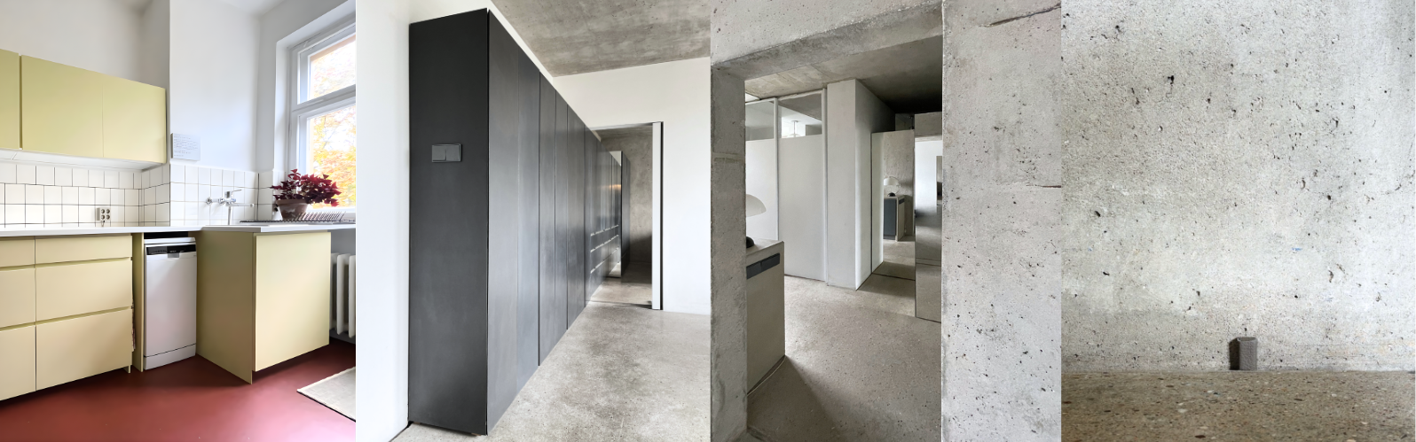 Custom furniture design and fabrication Berlin wood concrete metal