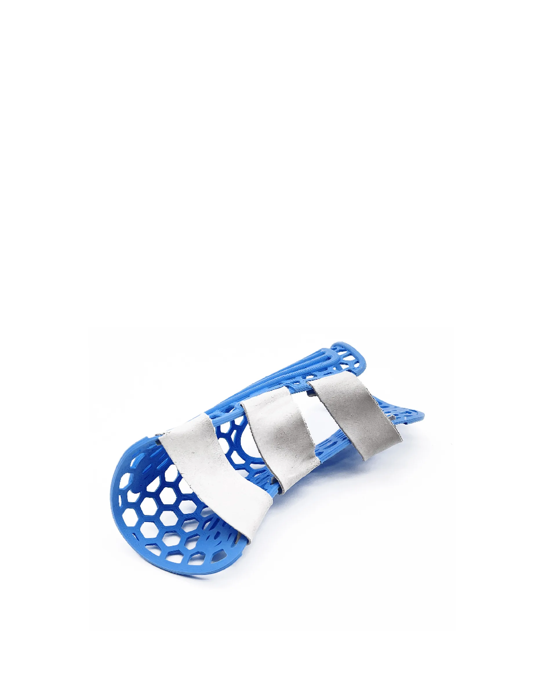 Item for the Great Reset: Arm Brace, conceptual sculpture by Barbara K. Prokop using 3D printed PLA and concrete clay