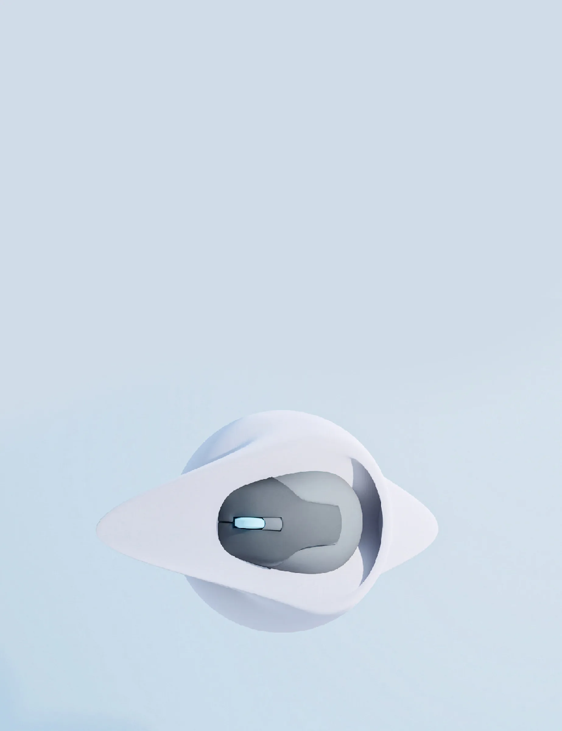 Item for the Great Reset: Ear Piece with Dial, 3D rendered conceptual sculpture by Barbara K. Prokop
