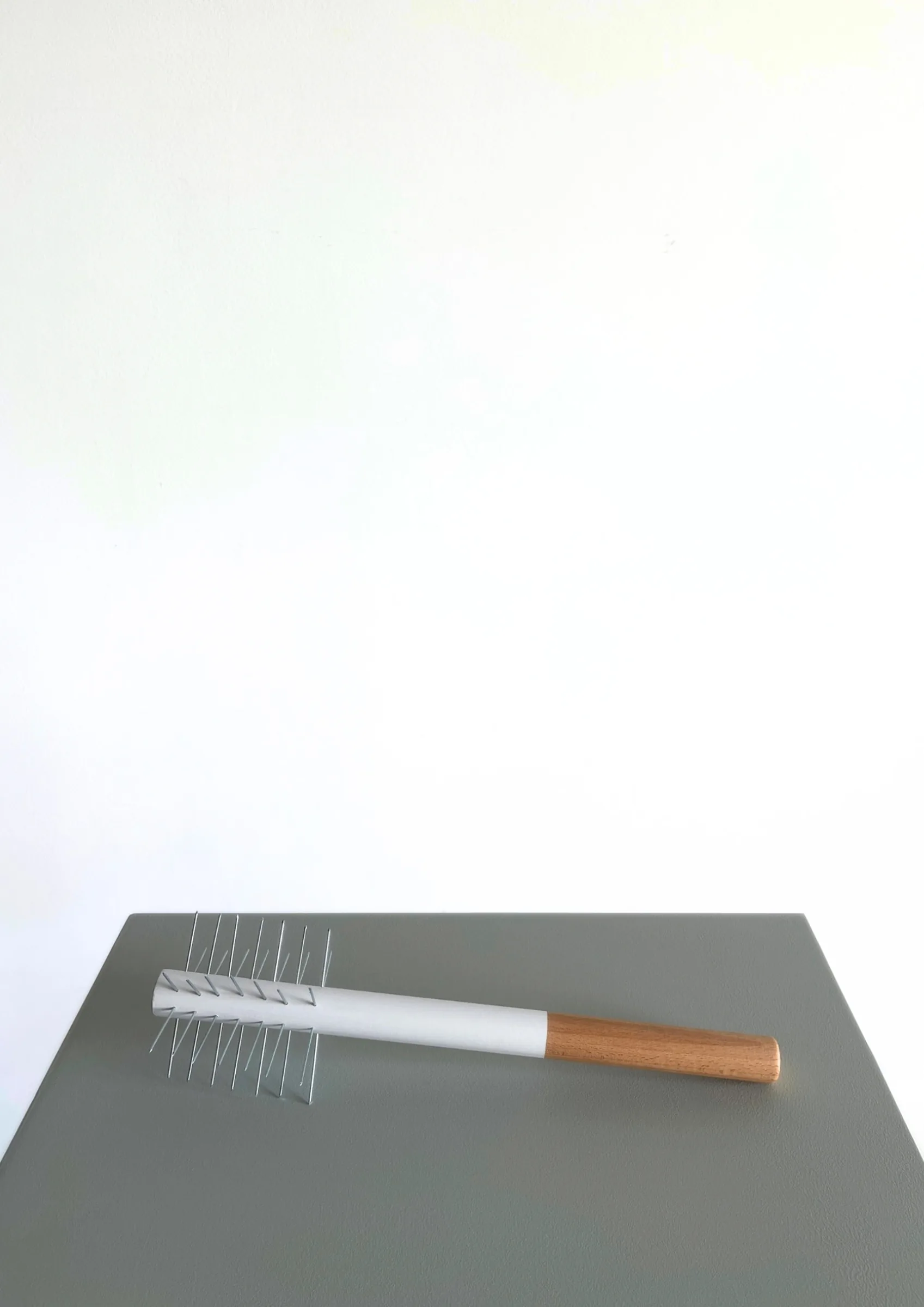 Defence Offence 003 by Barbara K. Prokop, close-up view of a conceptual sculpture exploring protection, threat and aggression