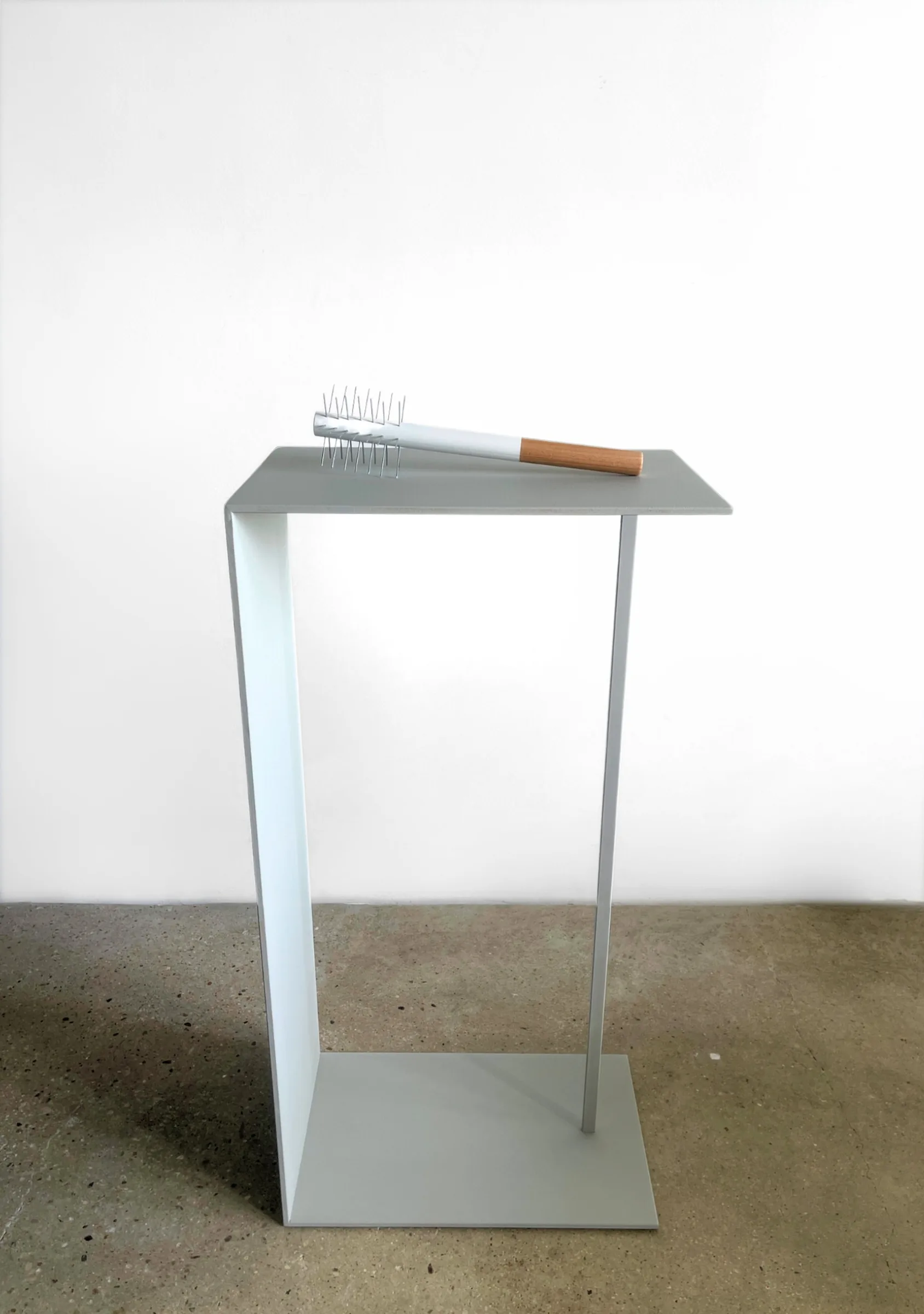 Defence Offence 003 by Barbara K. Prokop, installation view of a conceptual sculpture exploring protection, threat and aggression