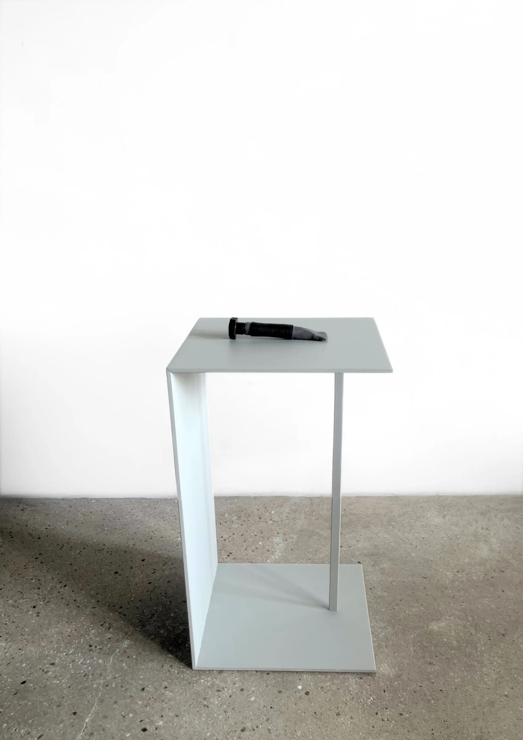 Defence Offence 007 by Barbara K. Prokop, installation view of a conceptual sculpture exploring protection, threat and aggression