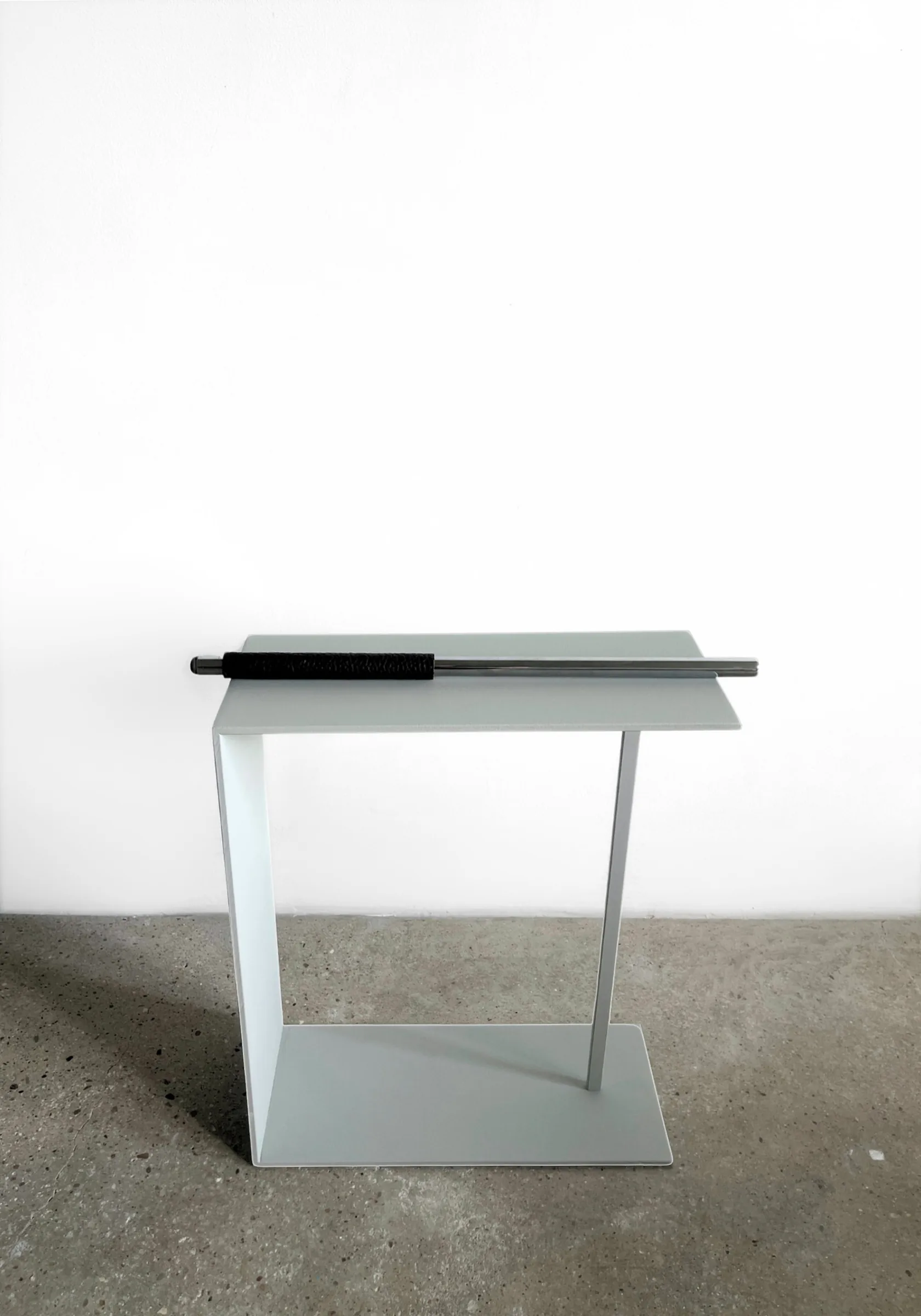 Defence Offence 011 by Barbara K. Prokop, installation view of a conceptual sculpture exploring protection, threat and aggression