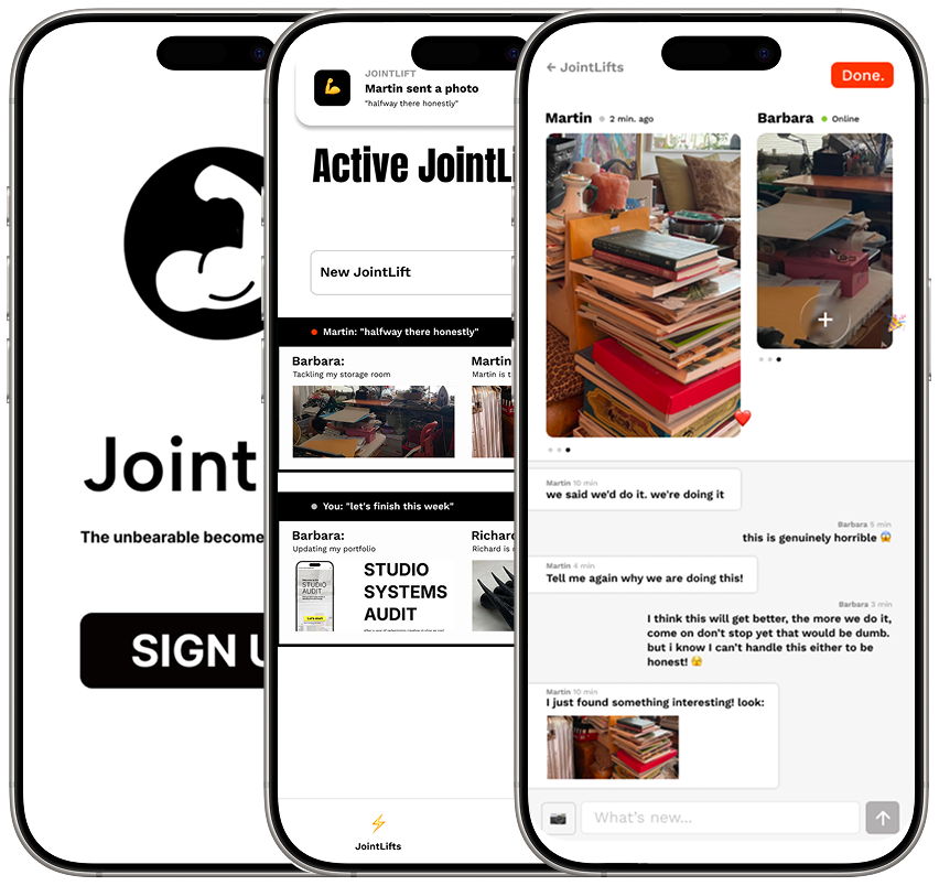 JointLift iPhone screens